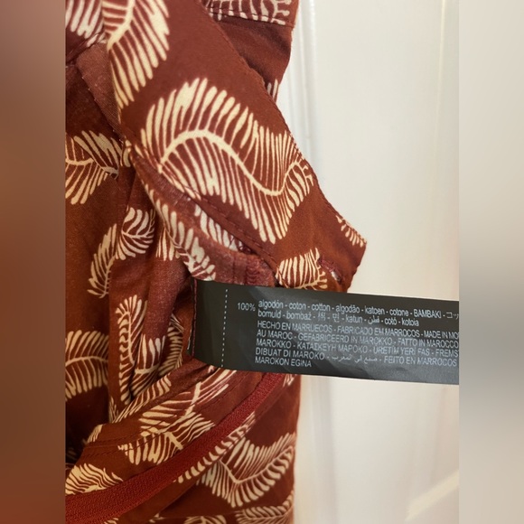 NEW Zara 100% cotton set pants + blouse top - Picture 10 of 10